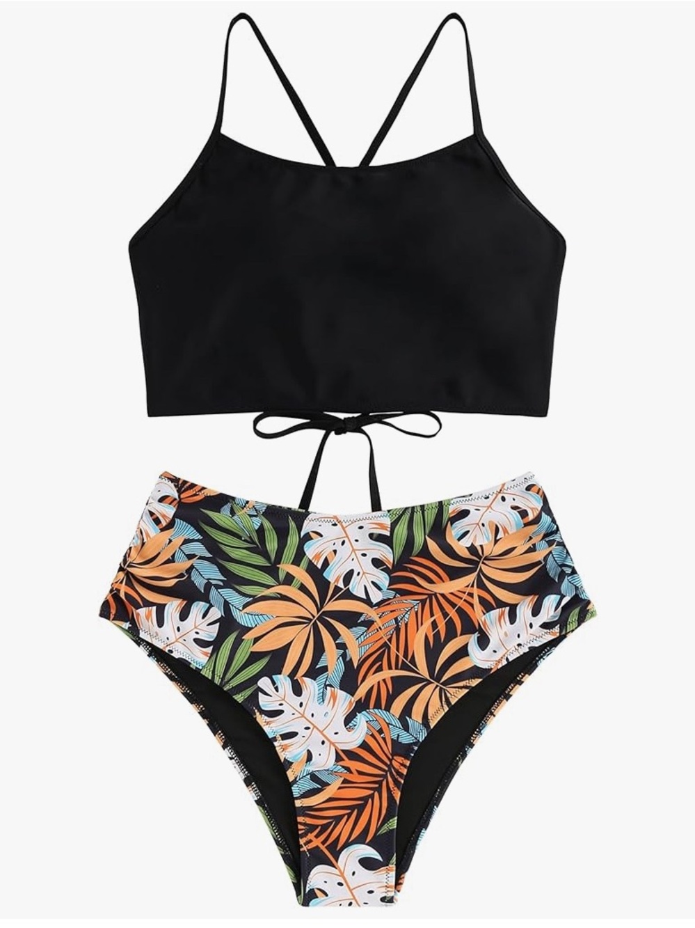 Zaful Black Swim Top